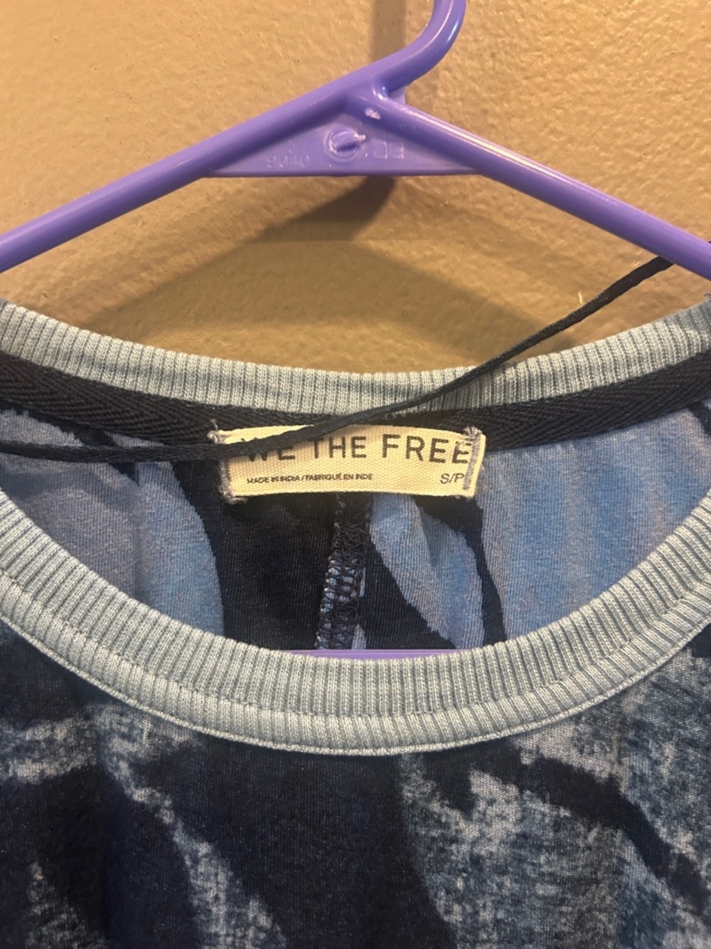 We The Free Thistle in Time Tunic Tee in Indigo Combo. Size small - Picture 4 of 7